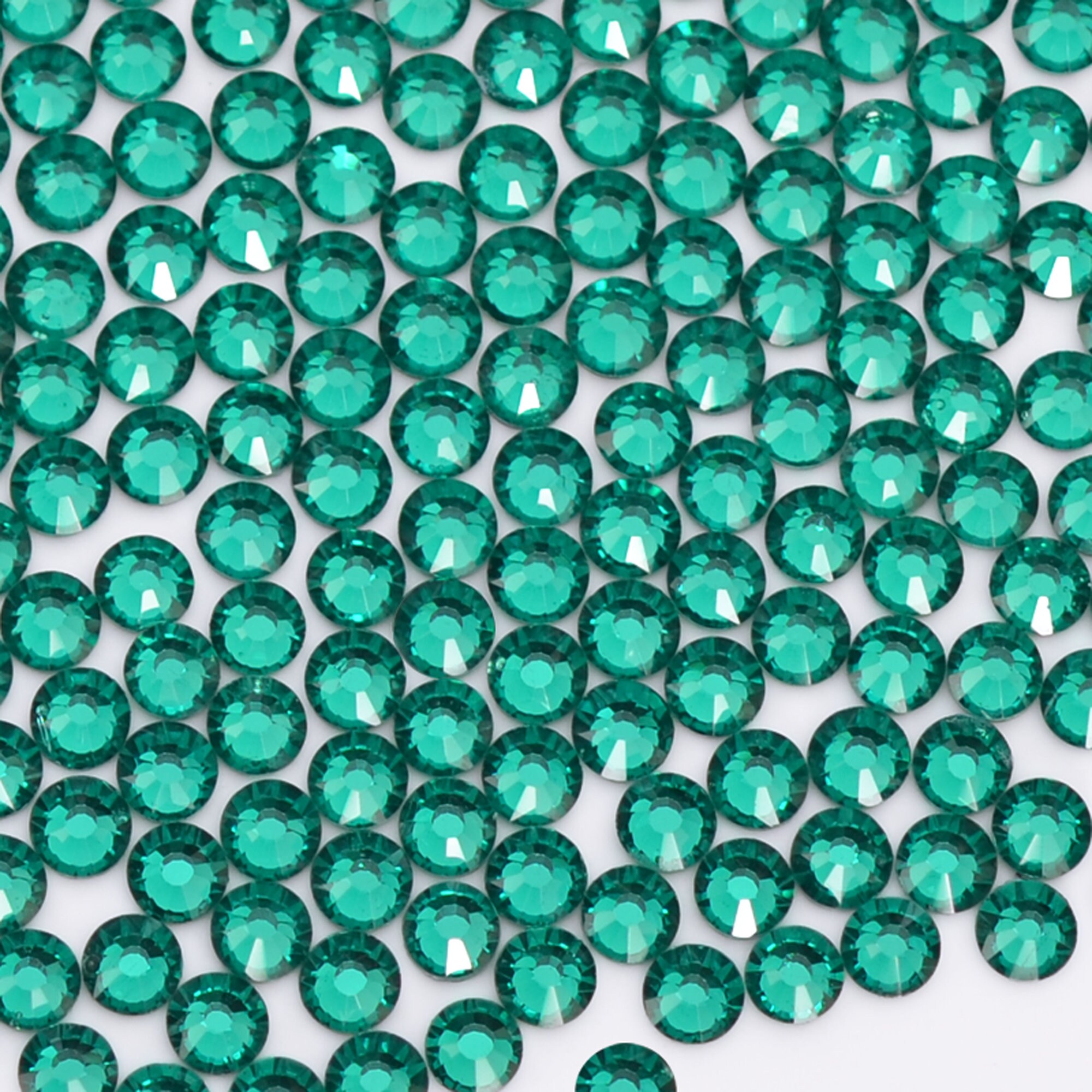 BULK Blue Zircon Glass FLATBACK Rhinestones