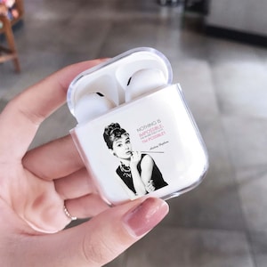 Hollywood Star Airpods Hülle Illustration Mädchen Airpods 4 Hülle Klare Airpods Pro 2 Hülle Airpod 3 Airpods 1/2 Halter Kopfhörer Ohrhörer Hülle