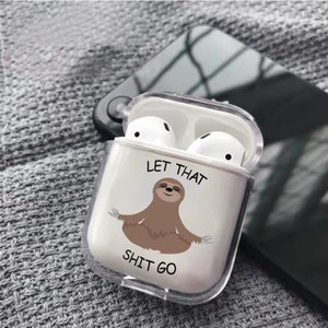 Funny Sloth AirPods Case: Animal Cover for AirPods 1, 2, 3, 4, Pro, Pro 2