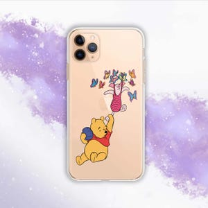 Winnie the Pooh case for iPhone 16e, 16 Pro Max, 15 Plus, 14, 13, 12 Google Pixel 9a 8a 7 pro, Samsung S25 Ultra, S24, S23 Fe, S22, S21, S20