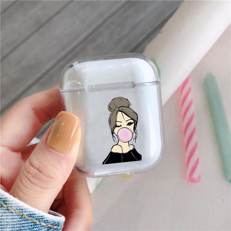 Plastic Airpods case bubble gum Airpods Pro case illustration Etsy