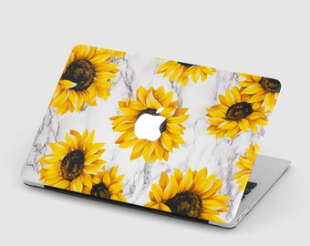 Sunflower Macbook case Marble Macbook Pro 16 M4 Wildflowers Macbook Air 13 Macbook Pro 14 Pro 15 Macbook Pro 13 Mac Air 11 Air 15 Laptop 12