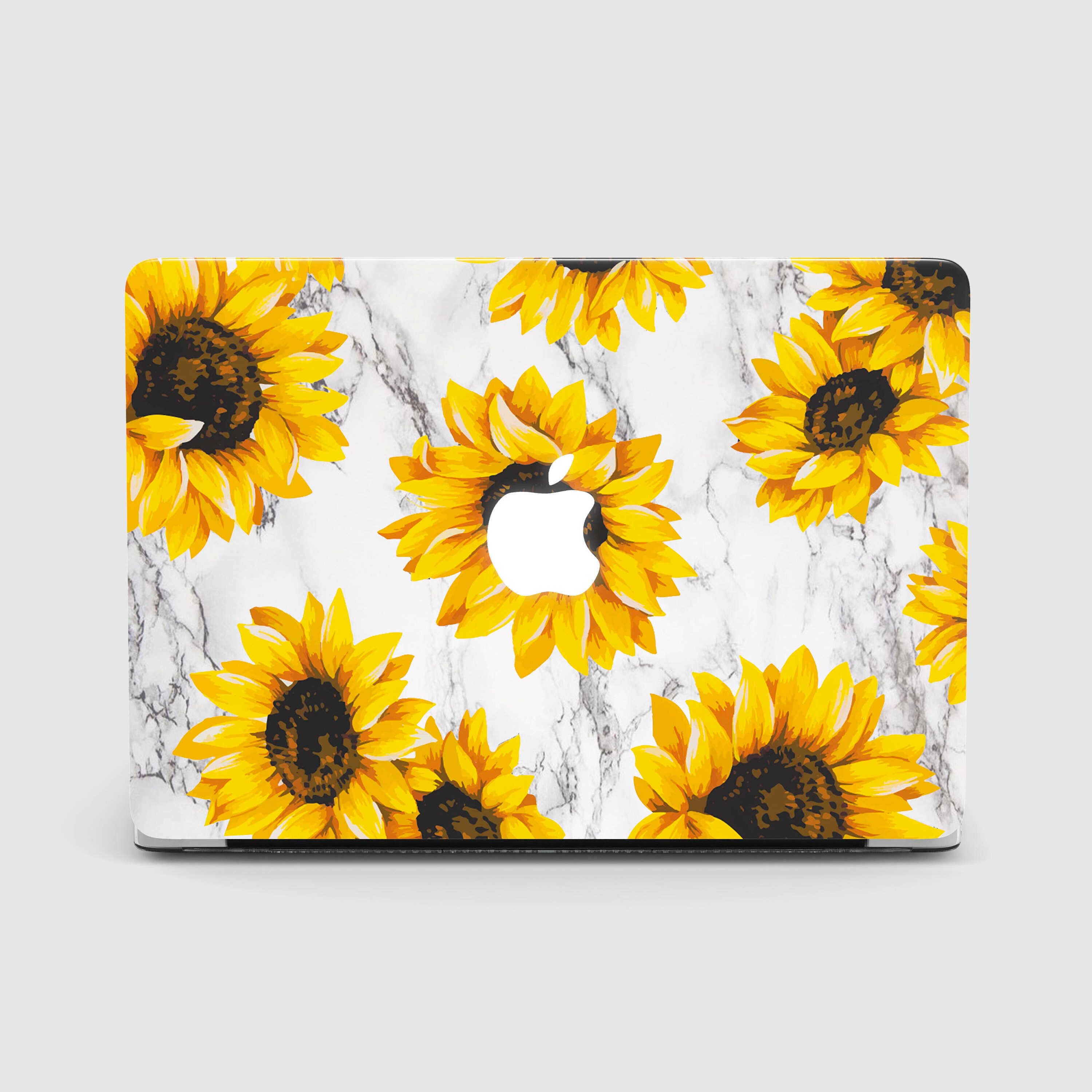 sunflower macbook pro case