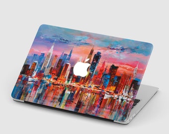 Oil painting Art Macbook Case New York Macbook Pro 16 Mac Air 13 hard cover Macbook Pro 13 Pro 15 Macbook Pro 14 M3 M4 Mac 12inch Mac Air 15