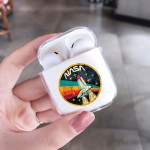 Airpods Hülle Space Rocket Airpods Pro 2 Hülle Klare Airpods Hülle Retro Art Airpods 4, 3 Abdeckung Ohrhörer Hülle Airpods Halter Airpods Beutel