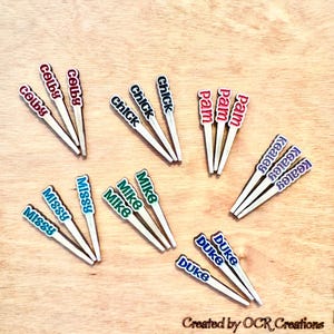 Personalized Name Wooden Cribbage Pegs