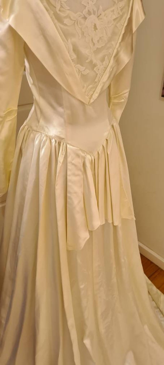 Vintage 1940s wedding gown wedding dress 'Beatrice