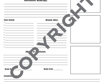 SERVITOR Printable Worksheets for Book of Shadows / Grimoire for  Witchcraft & Magick || BOS