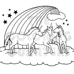 10 Unicorn coloring pages
