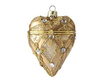 4" Heart Box Ornament, Wreath Adornment