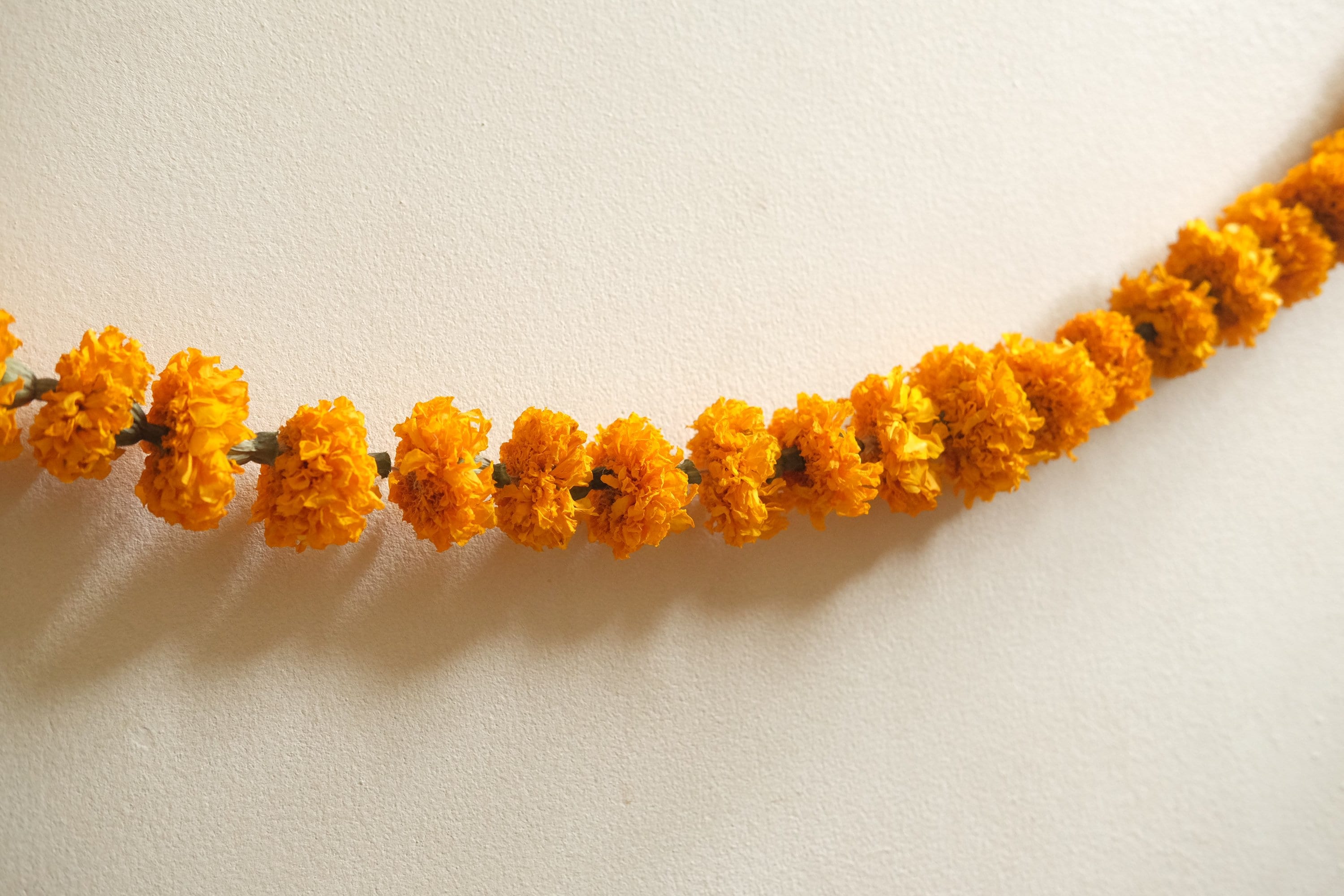 4ft Dried Marigold Flower Garland Real Dried Flower Garland Etsy