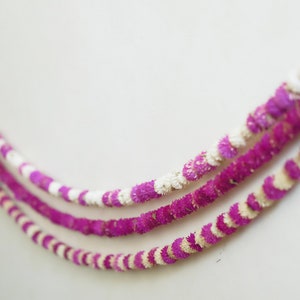 11ft Dried flower garland, Dried Globe Amaranth garland, Real flower garland, Wedding decor, Home decor, Floral wall hanging, Flower chain