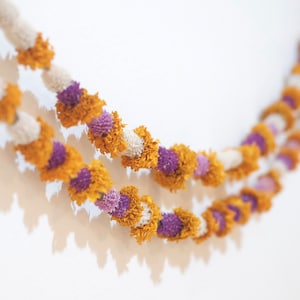 Ghirlanda di fiori secchi da 5 piedi, ghirlanda di fiori secchi veri, decorazioni per matrimoni, decorazioni per la casa, catena di fiori