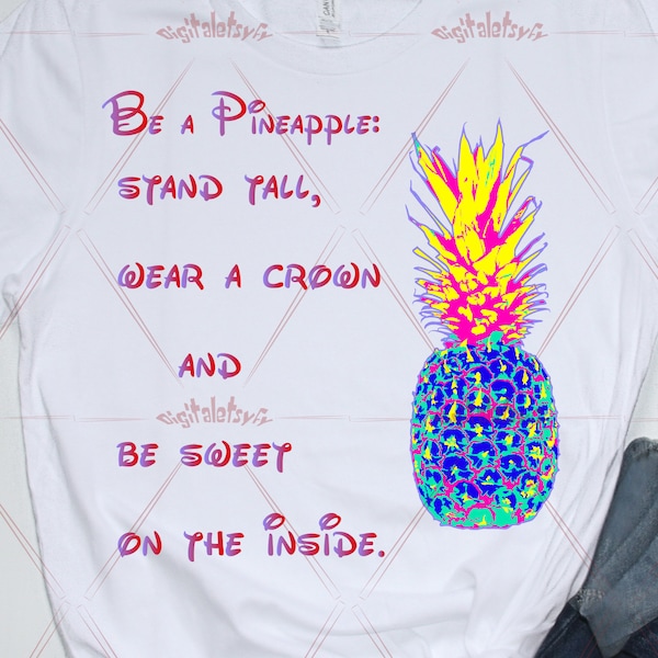 Be a pineapple SVG Ananas svg T-shirts print file Pineapple wall decor Ananas wall decor, silhoette SVG,summer clipart, Girls tshirt print.