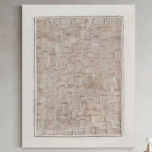 Beige 3D Texture Wall Art Beige Minimalist Painting Neutral Plaster Painting Wabi Sabi Wall Art Beige Texture Painting Modern Minimalist Art