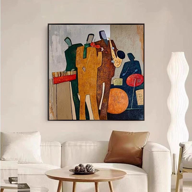 抽象画 原画 アクリル画 インテリアアート「ジャズとコーヒー」 抽象画 原画 アクリル画 インテリアアート「ジャズとコーヒー」 【公式