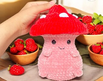 Pilz Amigurumi Häkelanleitung, Plüschtier (PDF Pattern