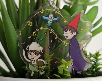 Over The Garden Wall - Charms and Stickers - Wirt, Greg, Beatrice, Jason Funderburker - Beyond the Garden, Acrylic Keychain Accessory.