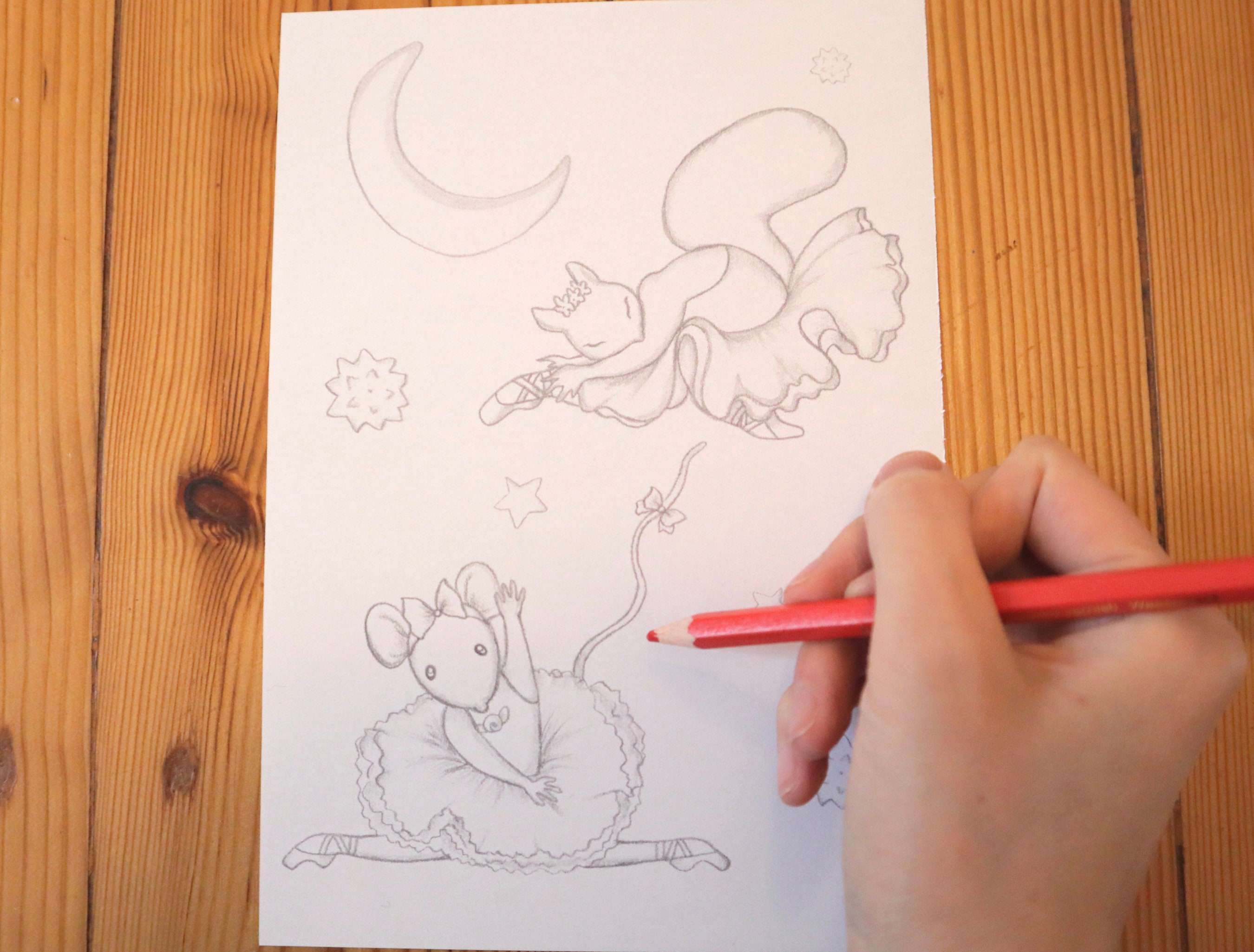 Cute Printable Animal Coloring Page for Kids L 4 Set Animal - Etsy