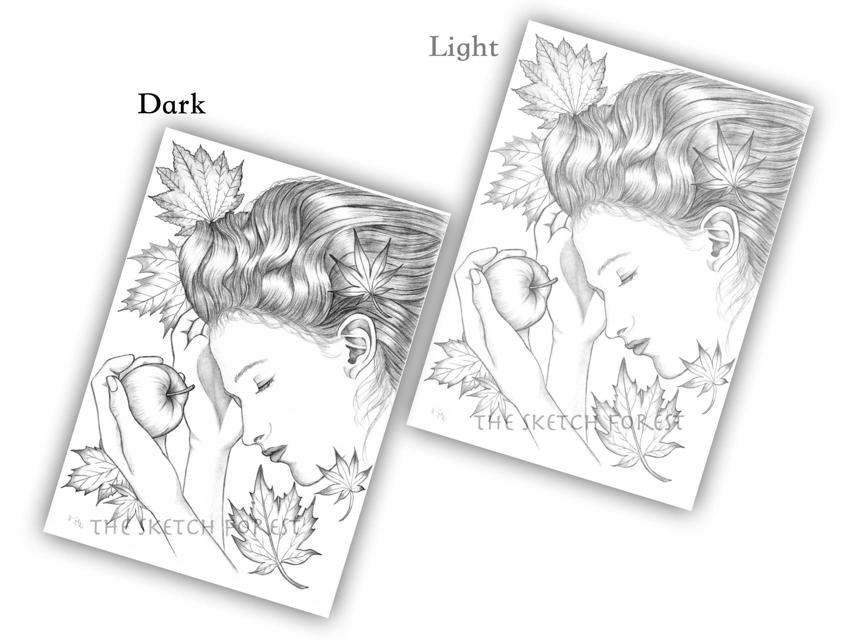 Printable Coloring Pages for Adults L Special 4 Set - Etsy