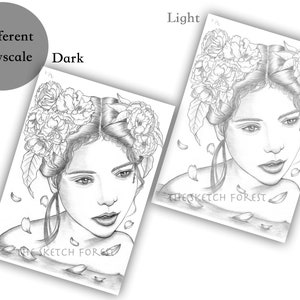 Printable Coloring Pages for Adults L Special 4 Set 'seasons' L ...