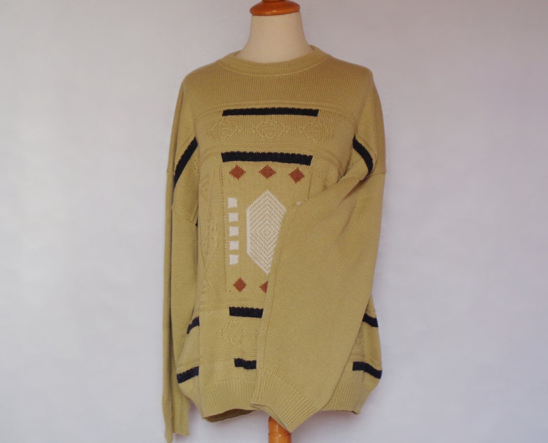 Fair Isle Sweater Cable Knit Sweater Knit Sweater Fall 90s - Etsy