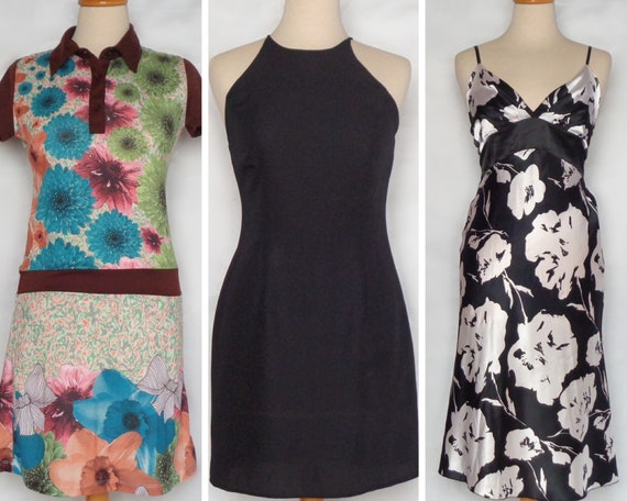 Thrift dress Little black dress Floral dress Lot o