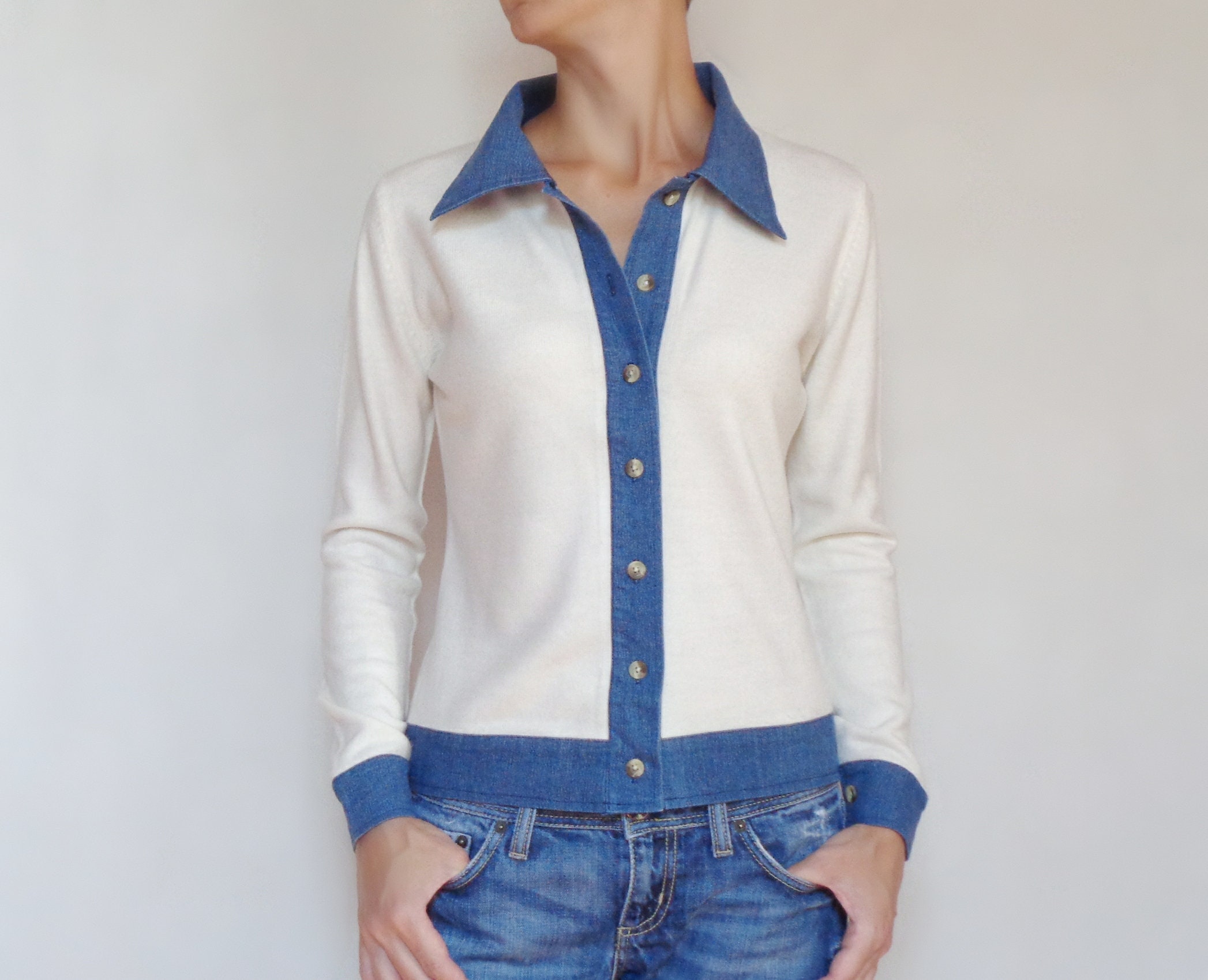 Thin Knit Cardigan - Etsy