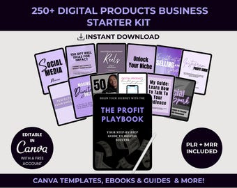Canva PLR + MRR digitaal productbundel | bewerkbare canvassjablonen | eBoeken