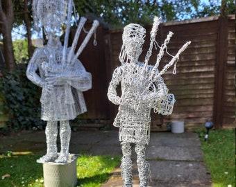 Sculpture from Wire, "The Scottish",  Handmade sculpture, Souvenir,  Handmade accessories, Artwork
