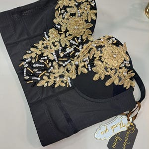Corset, Handmade Decorated Corset, Top