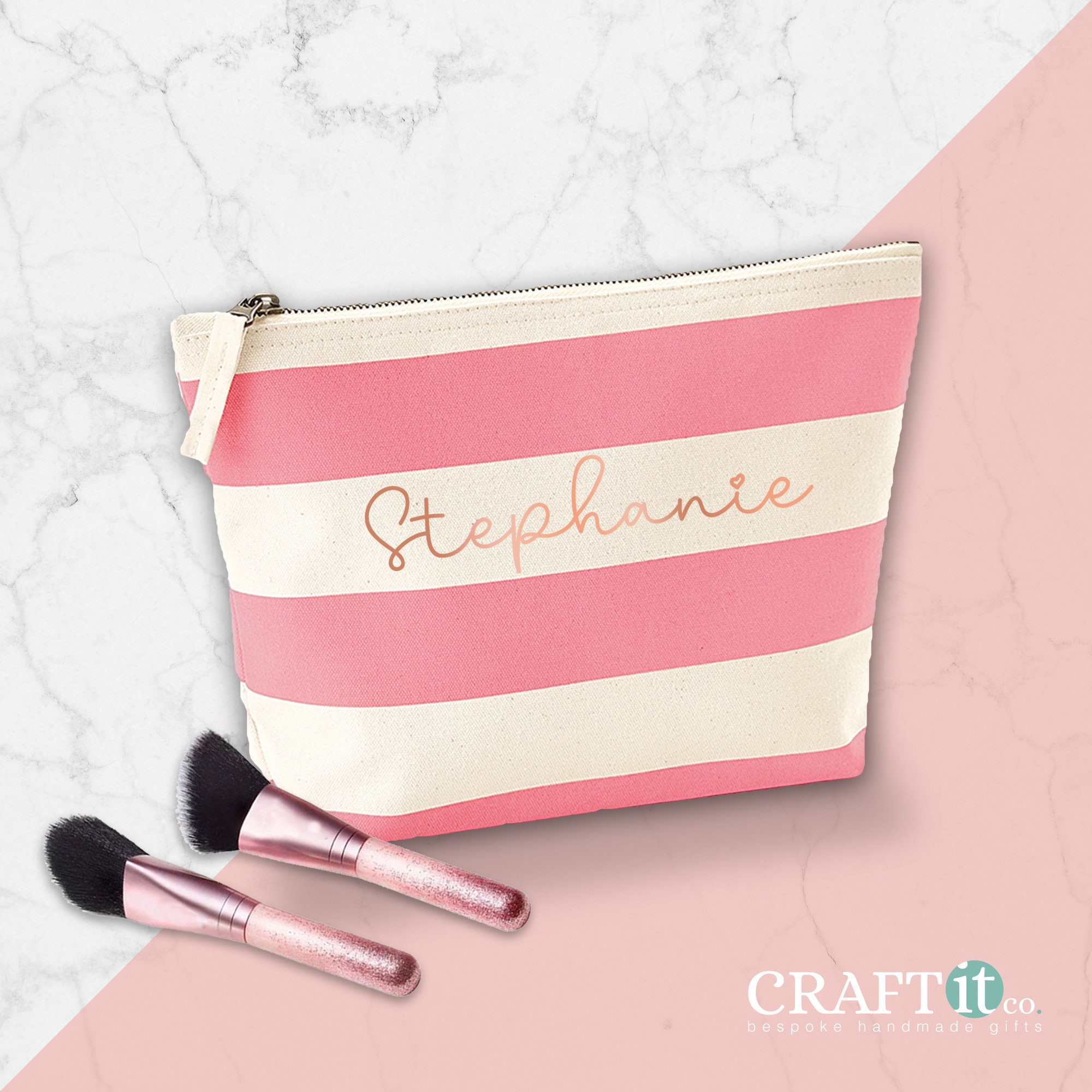 zara personalised makeup bag