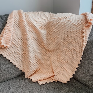 Sunshine Baby Blanket Crochet Pattern, Puff Stitch Blanket, Sun Blanket Crochet Pattern, Baby Blanket Crochet Pattern, Boho Nursery Pattern