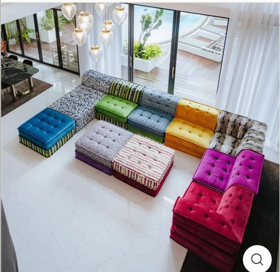 Bohemian Design Oriental Floor Seating Ethnic Sofa Arabic