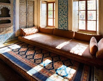 bohemian design, oriental floor seating, ethnic sofa, arabic majlis sofa, japanese style sofa, hookah, oriental interior, Arabic Jalsa Set