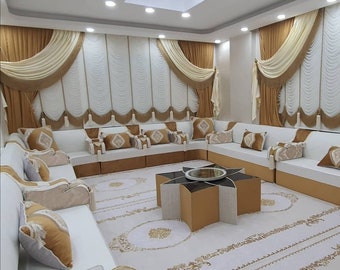 bohemian design, oriental floor seating, ethnic sofa, arabic majlis sofa, osmanlı style sofa, hookah, oriental interior, Arabic Jalsa Set