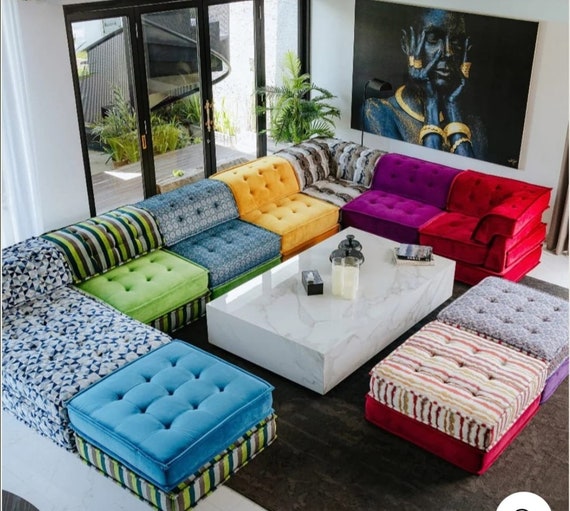Bohemian Design Oriental Floor Seating Ethnic Sofa Arabic