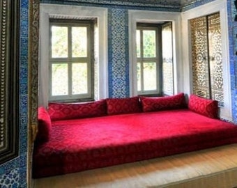 red arabic majlis ground sitting red oriental palace floor seating red sofa and floor seating set with ethnic pattern