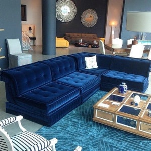 double-deck bohemian design sofa,john bobois/mah jong sofa ,modern double storey lounge suite,