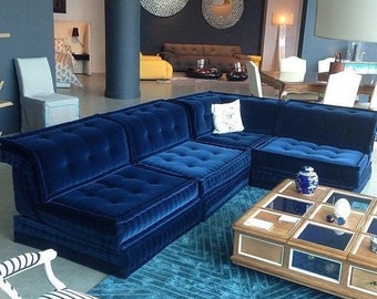 Double deck Bohemian Design Sofa john Bobois mah Jong Sofa modern