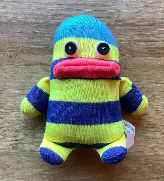 Handmade Cotton Sock Monster Plush Toy