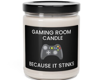 Gamer gifts, Gaming room candle, Soy scented candle for gamers, Christmas gift for gamer, Gamer decor, Video game decor