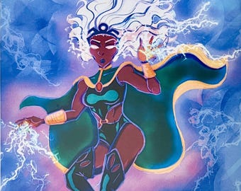 STORM FROM X-MEN === 'Give them the Forecast' A5 print