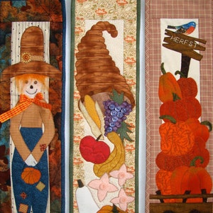 3 Miniature Autumn quilts