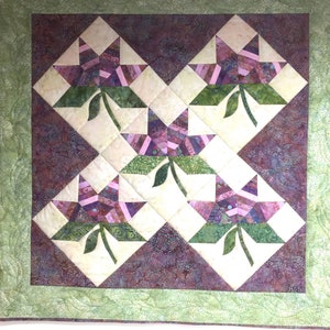 Batik quilt &quot;Coral Bells&quot;