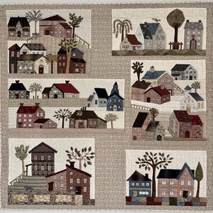 My Home Town, quilt with houses