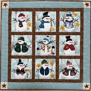 Quilt "Snowmen"