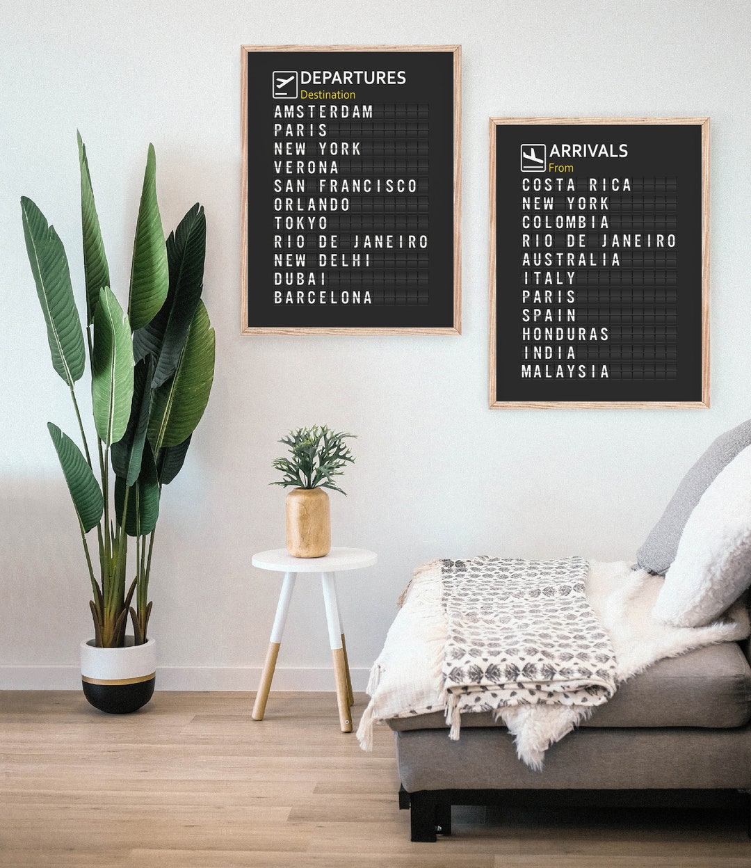 Arrival Board Wall Art, Departure Board Print, Destination Poster ...