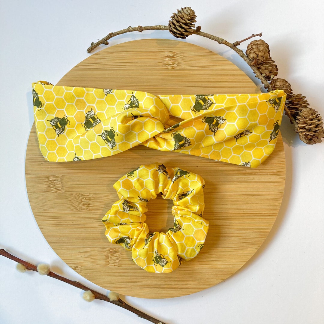 Bee Print Headbands // Bumblebee Headband Ladies Headband UK Etsy UK