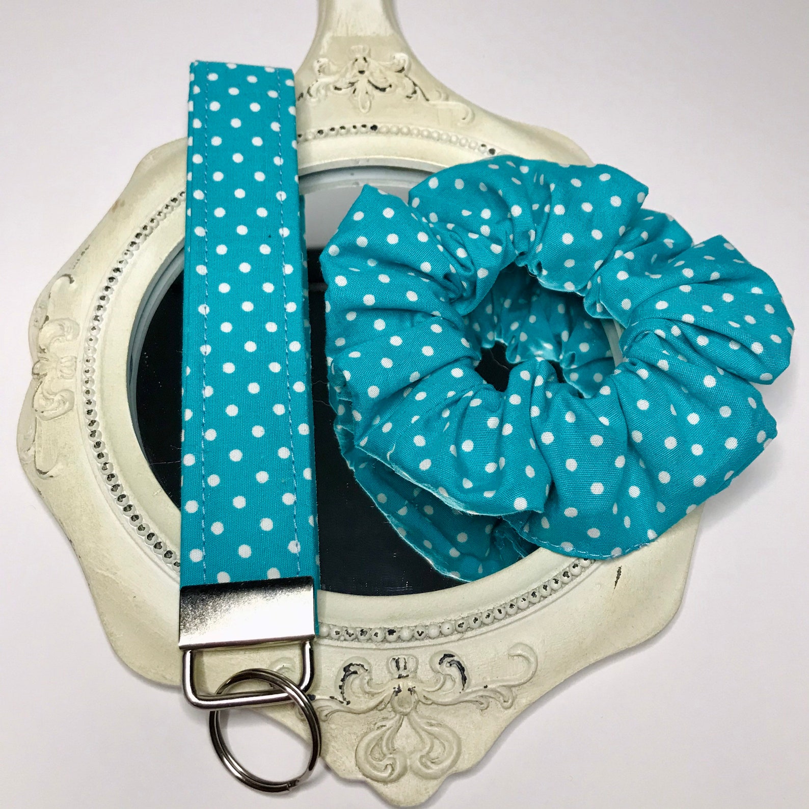 Spotted Key Fobs // Fabric Key Chain Key Fob With Matching Etsy UK